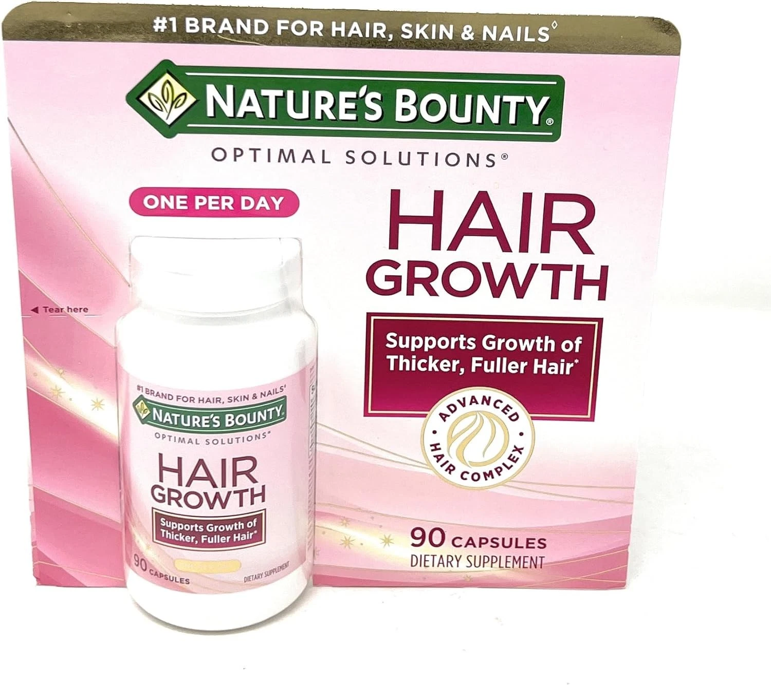 nature's bounty hair growth supplement, 1 per day, 90 capsules nature's bounty hair growth supplement, 1 per day, 90 capsules