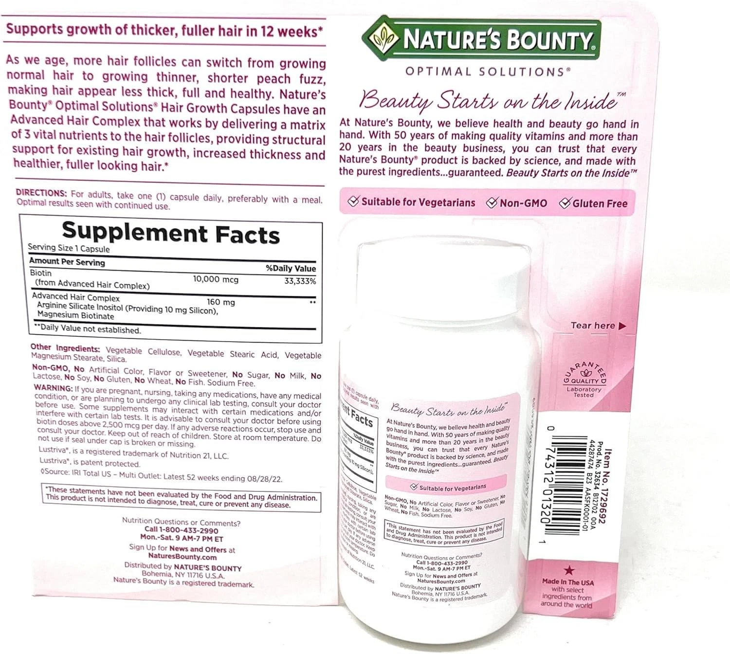 nature's bounty hair growth supplement, 1 per day, 90 capsules nature's bounty hair growth supplement, 1 per day, 90 capsules